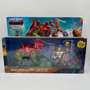 Mattel Origins Motu Battlefield Warriors Battle Armor He-Man & Battle Cat